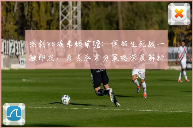 热刺vs埃弗顿前瞻：保级生死战一触即发，看点和拿分策略深度解析